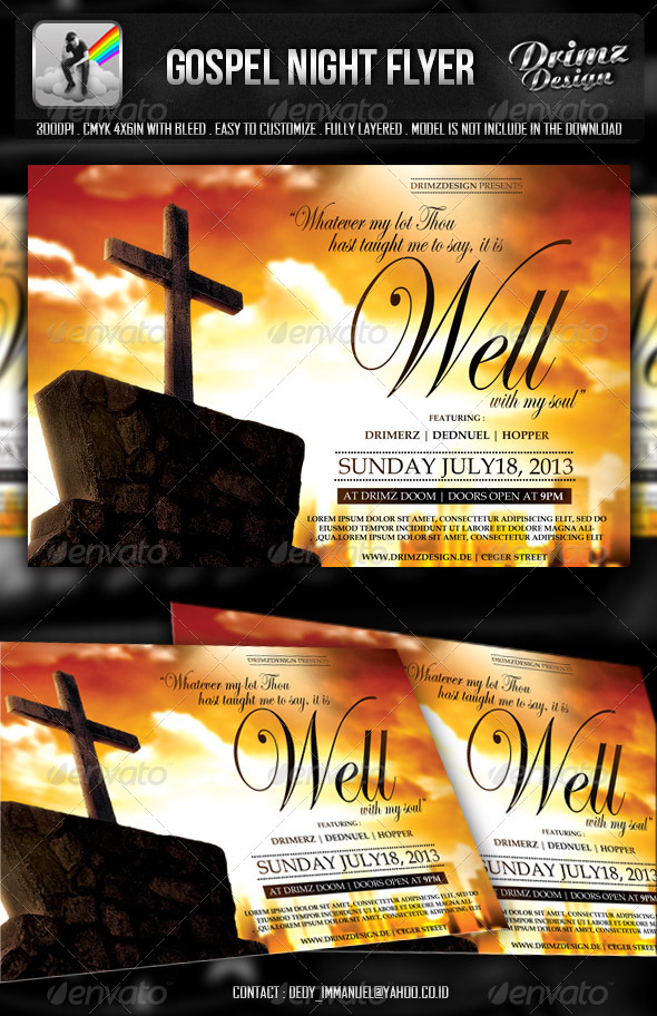 free download excellent psd poster templates for gospel free christian flyer templates